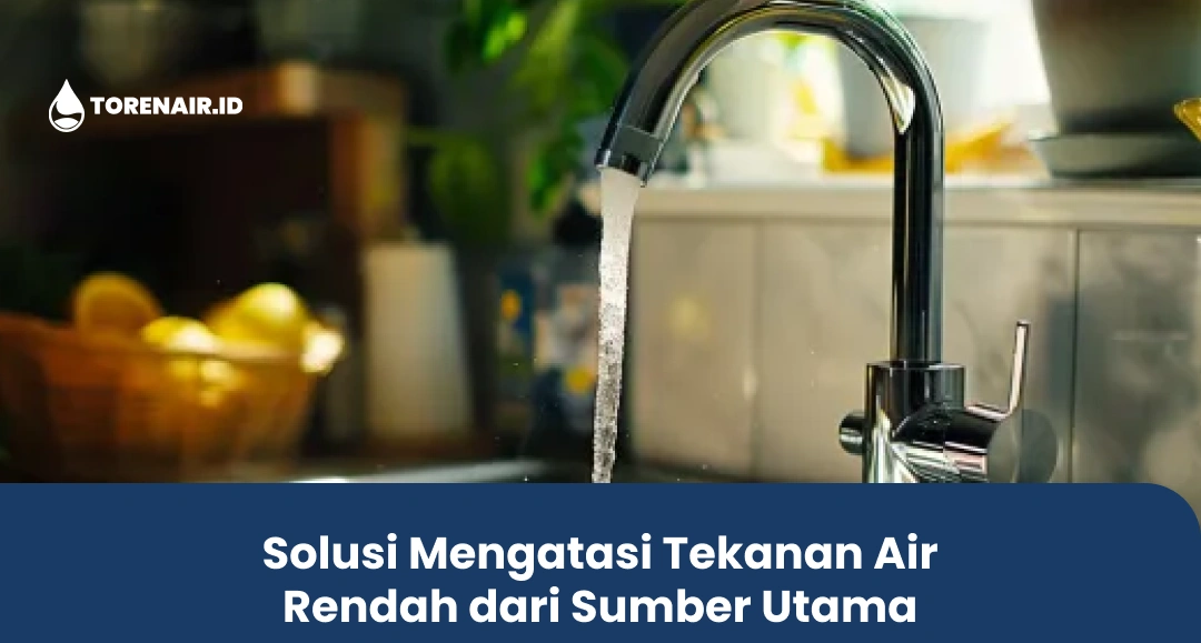 Solusi Mengatasi Tekanan Air Rendah dari Sumber Utama