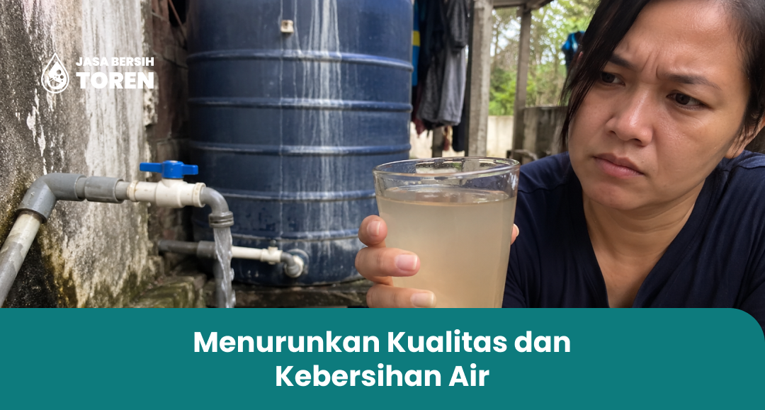 Menurunkan Kualitas dan Kebersihan Air